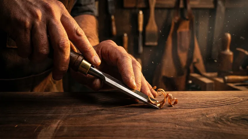 By hand